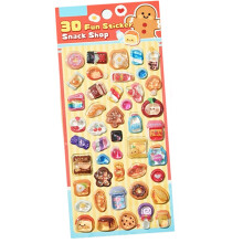 Animal Embossed Sticker Waterproof Decorative-snack shop