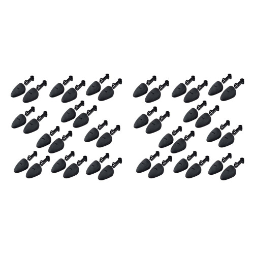 20 Pair Durable Form Plastic Shoe Tree Practical Boot Shoe Stretcher Black
