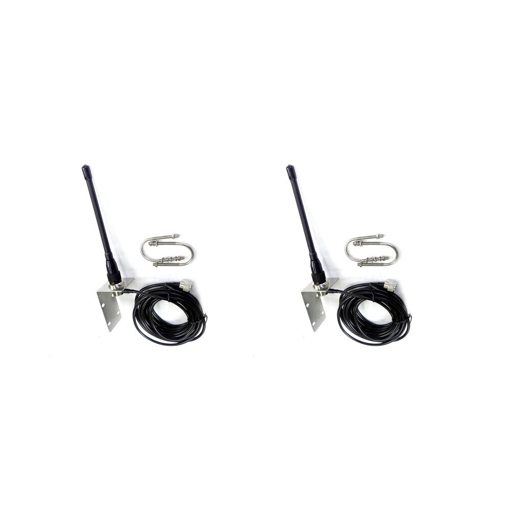 2X Aa58 Vhf Marine Antenna 156-163Mhz Rubber Waterproof Mast Aerial With 5M Rg-58 Cable For Boat Sailboat Yacht 6032146271857