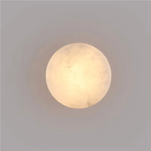 2X Natural Marble Round Wall Lamp Nordic Modern LED Room Light Living Room Bedroom Passage Corridor B