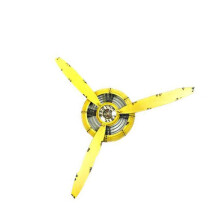 Modern Traditional Aircraft Fan Wall Clock 26.4x26.4-Yellow