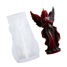 Siliconen Wing Angel Girl geurkaars schimmel hittebestendige-429