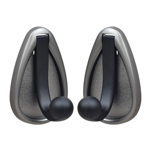 Decorative Zinc Alloy Hook Single Wall Mount for-gray black