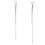 Rotating Sequins Steel Wire for Fishing Spinners Projects-75mm 2
