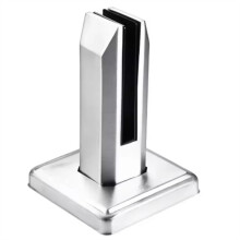 304 Stainless Steel Pool Clamp Glass Panel Pool Fence Staircase Bracket Spigot Balustrade Floor Deck Mount Support Clamp