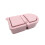 Siliconen snackscontainer met dubbel compartiment,-lichtroze 1