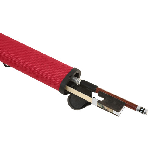 2 Pieces Premium Carbon Fiber Violin Bows with Protective-Red 1