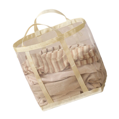 Foldable Storage Bin for Clothes Featuring Ample Room-Beige. M
