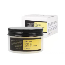 Advanced Snail 92 All-in-One Crème: Hydraterende, verhelderende, liftende crème met slakkenextract.
