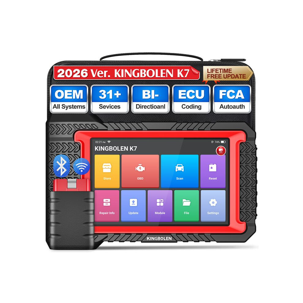 Kingbolen K7 All-System Auto-Diagnosegeräte, Ecu-Recoding, Aktivitäts-Test, 28 Reset-Funktionen, Pk Launch X431 Crp919e Bt, Lebenslange Kostenlose Updates - Image 2