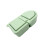 Portable Double Section Silicone Snacks Container-dark green 1