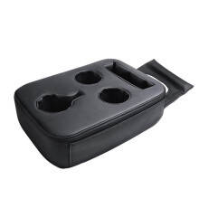 Back  Cup Holder with Side Pockets for Car, Couch Sofa Bed Boat Cup Holder Tray, Organizer for Truck SUV RV Snack