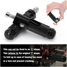 Motorcycle Footrests Pedals CNC Aluminum Motor Bike Universal Folding Footrests Foot Pegs Rear Foot Pedals