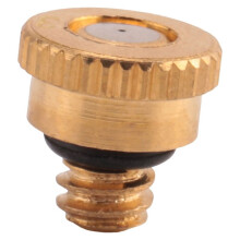 100Pcs Brass Misting Nozzles for Cooling System 0.012 Inch(0.3 Mm) Water Spray Nozzle Sprinklers Misting Cooling