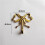 2X Bow Hook Single Hanger Gold Coat Hooks Bow Shaped Wall Hook Wall Hanging Coat Hook Bathroom Wall Hook,B 5