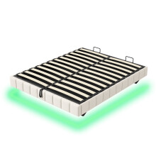 4ft6 Double Floating Bed Frame with Hydraulic Under-bed Storage