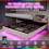4ft6 Double Floating Bed Frame with Hydraulic Under-bed Storage 12