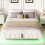 4ft6 Double Floating Bed Frame with Hydraulic Under-bed Storage 16
