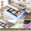 4ft6 Double Floating Bed Frame with Hydraulic Under-bed Storage 20