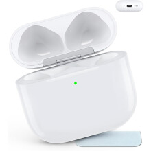 Wireless Charging Case Compatible with AirPods 4, Replacement Case for AirPods 4, Bluetooth Pairing Sync Button, Earbuds Not Included