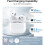 Wireless Charging Case Compatible with AirPods 4, Replacement Case for AirPods 4, Bluetooth Pairing Sync Button, Earbuds Not Included 4