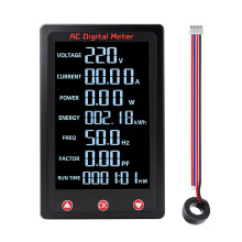 AC Power Meter With LCD Display And Auto-With closed transfor