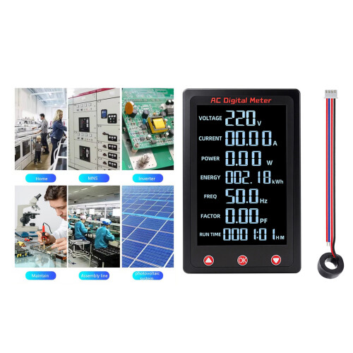 AC Power Meter With LCD Display And Auto-With closed transfor 2