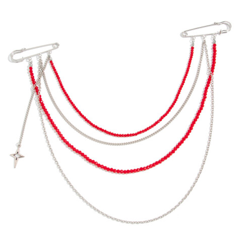 Bijoux Hip Hop de déclaration avec chaînes de perles de-UN