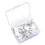 Push Pins Marker Pins Set With Clear Case Perfect For-White 1