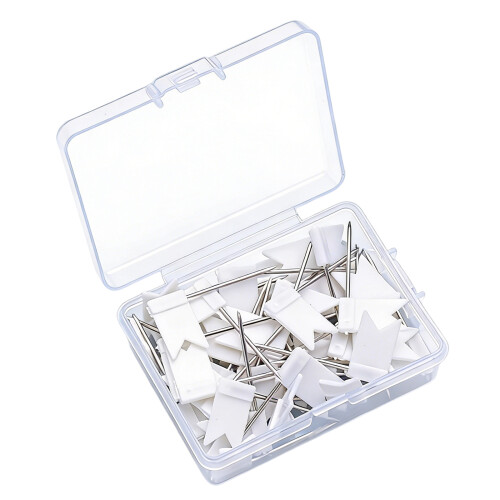 Push Pins Marker Pins Set With Clear Case Perfect For-White
