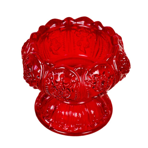 Stylish Glass Lighting Support With Historical Eight Holy-Red