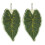 2 Pack Caladium Hand Towels for Bathroom Kitchen-Green 1
