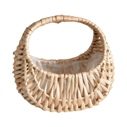 Practical Open Weave Storage Bin With Sturdy Handles For Easy