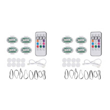 8 Pcs Wireless LED Strobe Lights with Remote Control, 8 Colors USB Charging Led Drone Anti-Collision Lights Night