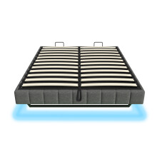 4ft6 Double Floating Bed Frame with Hydraulic Under-bed Storage