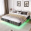 4ft6 Double Floating Bed Frame with Hydraulic Under-bed Storage 11