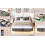 4ft6 Double Floating Bed Frame with Hydraulic Under-bed Storage 14