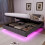 4ft6 Double Floating Bed Frame with Hydraulic Under-bed Storage 18
