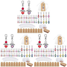 3Satz Schutzengel Anhänger,Winkel mit Stern Anhänger,Schlüssel Anhänger,Glück Gast Geschenke,Hochzeit,Mädchen,Schutz Engel mit Organza Beutel