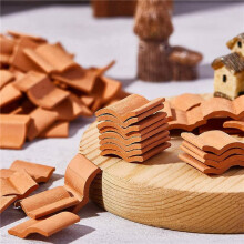 1000Pcs Roof Tiles Building Set Miniature Tiles Dollhouse Shingles Fake Tile Landscape Kitchen Garden Accessories
