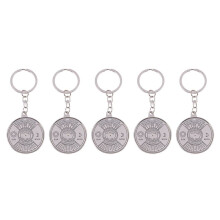 5X Perpetual Calendar Keyring Keychain Unique Metal Key Chain Ring 50 Years New Hot