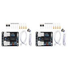 2 Set AC105-235V Amplifier High Power Supply Soft Start Board Light Touch Double Temperature Control Overheat,B