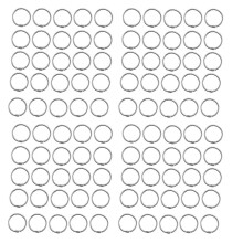 100 Pcs Metal 1.2 Inch Loose Leaf Rings Binder Keyrings for Scrapbooking Book