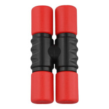Draagbare Twist Shaker Dubbele Rij Shaker Band Begeleiding Ritme Speelgoed Handpercussie voor Studio, Band, Drummers Rood