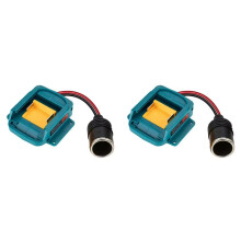 2X Adaptateur Abaisseur de Tension 18 V Vers 12 V pour Allume-Cigare, Convertisseur de Batterie pour 18 V.