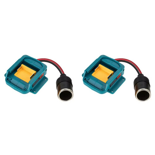 2X 18V to 12V Step Down Power Cigarette Lighter Interface Adapter for  18V Battery Converter