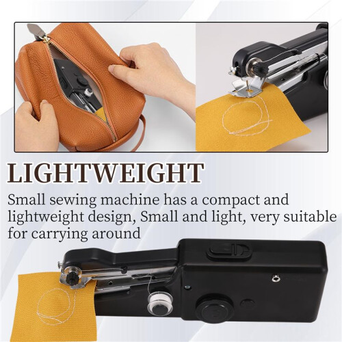 Handheld Sewing Machine, Portable  Sewing Machine for Beginners, Cordless Electric Stitching Machine with Sewing 2
