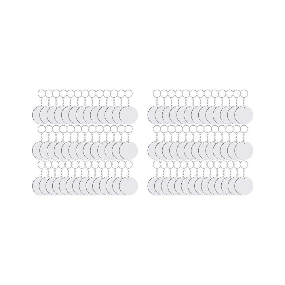 240 Pieces Round Sublimation Keychain Blanks Double Side Heat Transfer Blanks Key Rings Blank Board Key Chain Blanks 6033745066134