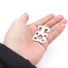 4X Scuba Diving SS Plate Hook with Bungee for Backmount Sidemount BCD and Dry Suit