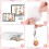 20 Pcs LED Sublimation Blank Keychain Acrylic Lighted Transfer Round DIY Keychain 2